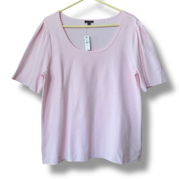 Talbots Short Sleeve Sweater Tee NWT - Picture 1 of 4